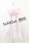 Angelic Pretty / レディローズ後ろフリルジャンパースカート Free ピンク H-25-03-19-056-AP-OP-NS-ZH