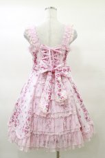 画像2: Angelic Pretty / レディローズ後ろフリルジャンパースカート Free ピンク H-25-03-19-056-AP-OP-NS-ZH (2)