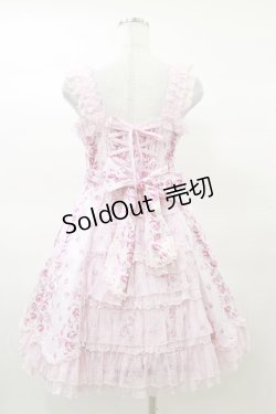 画像2: Angelic Pretty / レディローズ後ろフリルジャンパースカート Free ピンク H-25-03-19-056-AP-OP-NS-ZH