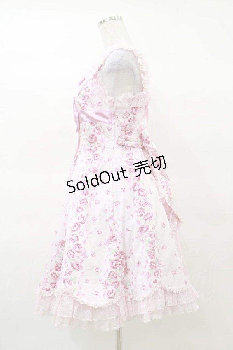 画像3: Angelic Pretty / レディローズ後ろフリルジャンパースカート Free ピンク H-25-03-19-056-AP-OP-NS-ZH (3)