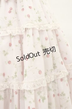画像5: Angelic Pretty / いちごシフォン3段フリルジャンパースカート Free ピンク H-25-03-19-058-AP-OP-NS-ZH