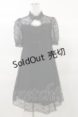 Jamie エーエヌケー / レースチャイナワンピース M ブラック H-25-03-19-061-LO-OP-NS-ZH