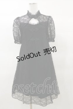 画像1: Jamie エーエヌケー / レースチャイナワンピース M ブラック H-25-03-19-061-LO-OP-NS-ZH