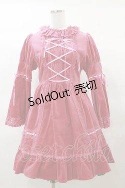 画像1: BABY,THE STARS SHINE BRIGHT / 別珍ワンピース Free ピンク H-25-03-19-068-BA-OP-NS-ZH