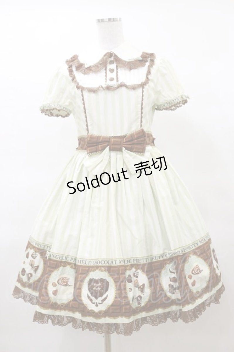 画像1: Angelic Pretty / Meltyチョコレートワンピース【難あり】 Free ミント H-25-03-19-069-AP-OP-NS-ZH (1)