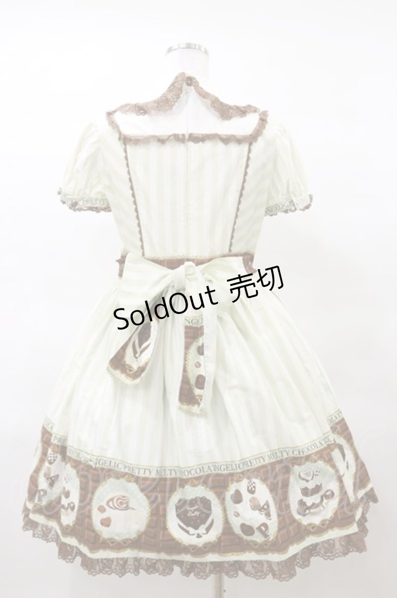 画像2: Angelic Pretty / Meltyチョコレートワンピース【難あり】 Free ミント H-25-03-19-069-AP-OP-NS-ZH (2)
