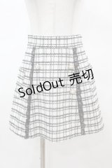 Ank Rouge / レースツイードスカート M オフ H-25-03-19-1035-CA-SK-NS-ZH