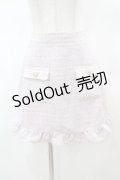 Ank Rouge / ツイードスカート M ピンク H-25-03-19-1037-CA-SK-NS-ZH