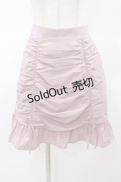 画像1: Ank Rouge / ギャザー台形スカート M ピンク H-25-03-19-1039-CA-SK-NS-ZH