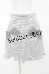 Ank Rouge / リボンポケット台形ミニスカート M ブラック H-25-03-19-1040-CA-SK-NS-ZH