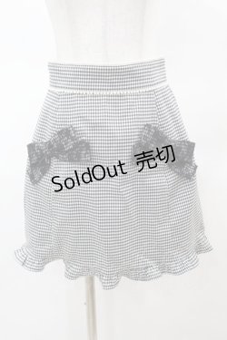 画像1: Ank Rouge / リボンポケット台形ミニスカート M ブラック H-25-03-19-1040-CA-SK-NS-ZH