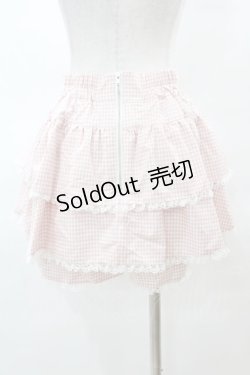 画像2: Ank Rouge / ギンガムチェックティアードスカパン M ピンク H-25-03-19-1048-CA-SK-NS-ZH