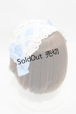 画像2: BABY,THE STARS SHINE BRIGHT / はしごレースヘッドドレス  サックス H-25-03-19-1002-BA-AC-NS-ZH