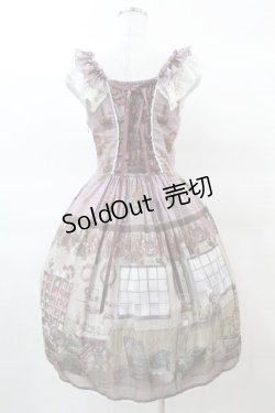 画像2: ALICE and the PIRATES / Le petit fleuriste〜永遠の花束とあなたを待つ時間〜柄ジャンパースカートI Free モーヴ H-25-03-19-1014-PA-OP-NS-ZH