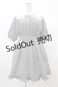 axes femme POETIQUE / レース襟チェックワンピース M ブラック H-25-03-19-1018-AX-OP-NS-ZH