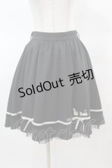 axes femme POETIQUE / キャットシルエット刺繍スカート M ブラック H-25-03-19-1029-AX-SK-NS-ZH