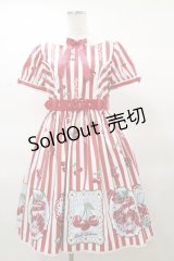 Angelic Pretty / Cherry Stampワンピース Free レッド H-25-03-19-071-AP-OP-NS-ZH