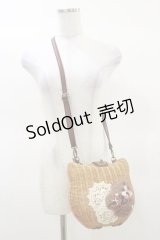 axes femme / ねこシルエットバッグ  ベージュ H-25-03-19-017-AX-BG-NS-ZH