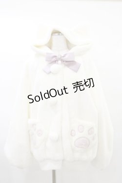 画像1: Ank Rouge / にくきゅうポッケ ねこコート M オフ H-25-03-19-020-CA-CO-NS-ZH