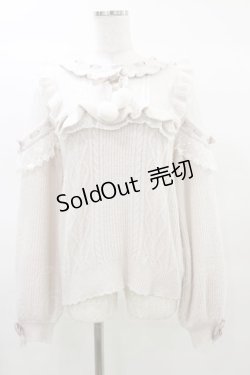 画像1: LIZ LISA / ポンポンリボンレースヨークニットトップス Free ピンク H-25-03-19-023-LO-TO-NS-ZH