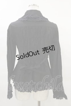 画像2: metamorphose / ヨークタックブラウス Free ブラック H-25-03-19-025-ME-BL-NS-ZH