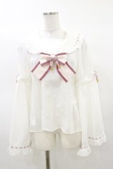 Amavel / 春爛漫の蝶々結びブラウス Free オフ/ピンク H-25-03-19-028-CA-BL-NS-ZH