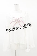 Amavel / 春爛漫の蝶々結びブラウス Free オフ/ピンク H-25-03-19-028-CA-BL-NS-ZH