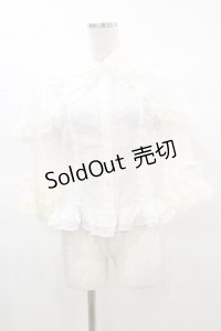Angelic Pretty / Party princessケープ付ボウタイブラウス Free オフ H-25-03-19-032-AP-BL-NS-ZH