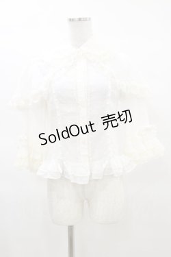 画像1: Angelic Pretty / Party princessケープ付ボウタイブラウス Free オフ H-25-03-19-032-AP-BL-NS-ZH