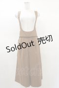 axes femme / バックリボンサロペットパンツ M ブラウン H-25-03-19-037-AX-PA-NS-ZH