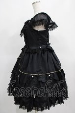 画像2: Angelic Pretty / Rose Primaジャンパースカート Free ブラック H-25-03-20-003-AP-OP-NS-ZH (2)