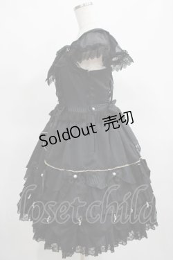 画像2: Angelic Pretty / Rose Primaジャンパースカート Free ブラック H-25-03-20-003-AP-OP-NS-ZH