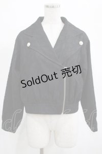 Ank Rouge / レースボンディングZIPブルゾン M ブラック H-25-03-20-025-CA-JA-NS-ZH