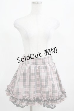 画像4: Princess Melody / チェック柄セットアップのスカパン Free ピンク H-25-03-20-029-EL-SK-NS-ZH