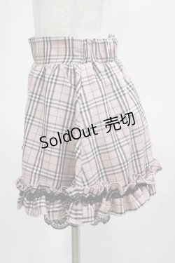 画像2: Princess Melody / チェック柄セットアップのスカパン Free ピンク H-25-03-20-029-EL-SK-NS-ZH