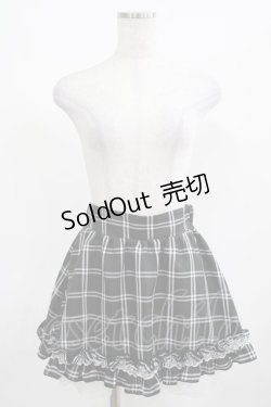 画像1: Princess Melody / チェック柄セットアップのスカパン Free ブラック H-25-03-20-030-EL-SK-NS-ZH