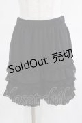 axes femme POETIQUE / レースフリルペチパンツ M ブラック H-25-03-20-031-AX-PA-NS-ZH