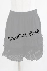 axes femme POETIQUE / レースフリルペチパンツ M ブラック H-25-03-20-031-AX-PA-NS-ZH