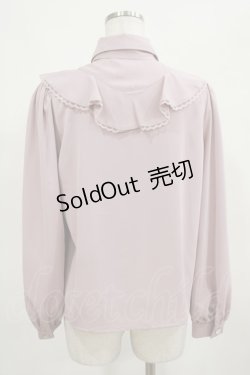 画像3: Ank Rouge / フレアーラッフルリボンタイブラウス M ピンク H-25-03-20-035-CA-BL-NS-ZH