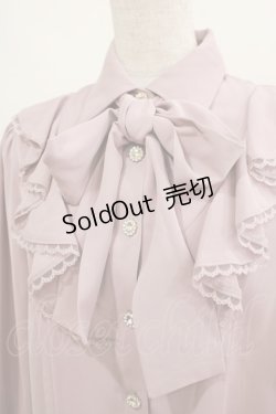 画像4: Ank Rouge / フレアーラッフルリボンタイブラウス M ピンク H-25-03-20-035-CA-BL-NS-ZH
