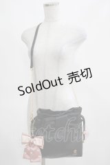 m petit by misako / NINA'Sコラボ/リボンキンチャクショルダーバッグ  ブラック H-25-03-20-044-LO-BG-NS-ZH