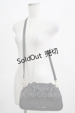 画像1: Maison de FLEUR / Marroncream リボンボストンバッグ  ブラック H-25-03-20-045-LO-BG-NS-ZH