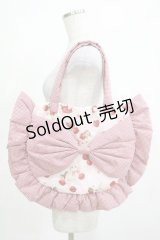 alcali × misako aoki / サイベリアンストロベリートートバッグ  ピンク H-25-03-20-046-GO-BG-NS-ZH