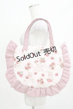 画像2: alcali × misako aoki / サイベリアンストロベリートートバッグ  ピンク H-25-03-20-046-GO-BG-NS-ZH