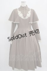 Innocent World / 聖なる薔薇のケープワンピース L モカ×生成/Mocha×Beige H-25-03-20-005-IW-OP-NS-ZH