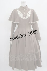 Innocent World / 聖なる薔薇のケープワンピース L モカ×生成/Mocha×Beige H-25-03-20-005-IW-OP-NS-ZH