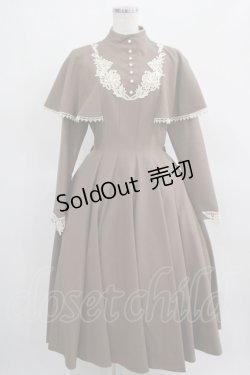 画像1: Innocent World / 聖なる薔薇のケープワンピース L モカ×生成/Mocha×Beige H-25-03-20-005-IW-OP-NS-ZH
