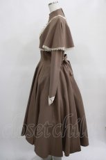 画像2: Innocent World / 聖なる薔薇のケープワンピース L モカ×生成/Mocha×Beige H-25-03-20-005-IW-OP-NS-ZH (2)