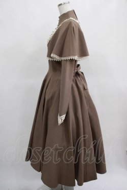 画像2: Innocent World / 聖なる薔薇のケープワンピース L モカ×生成/Mocha×Beige H-25-03-20-005-IW-OP-NS-ZH