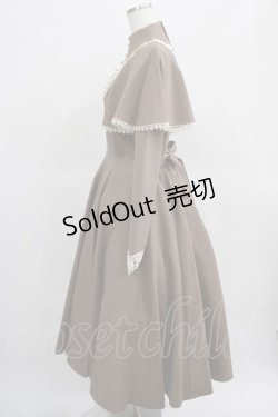 画像2: Innocent World / 聖なる薔薇のケープワンピース L モカ×生成/Mocha×Beige H-25-03-20-005-IW-OP-NS-ZH